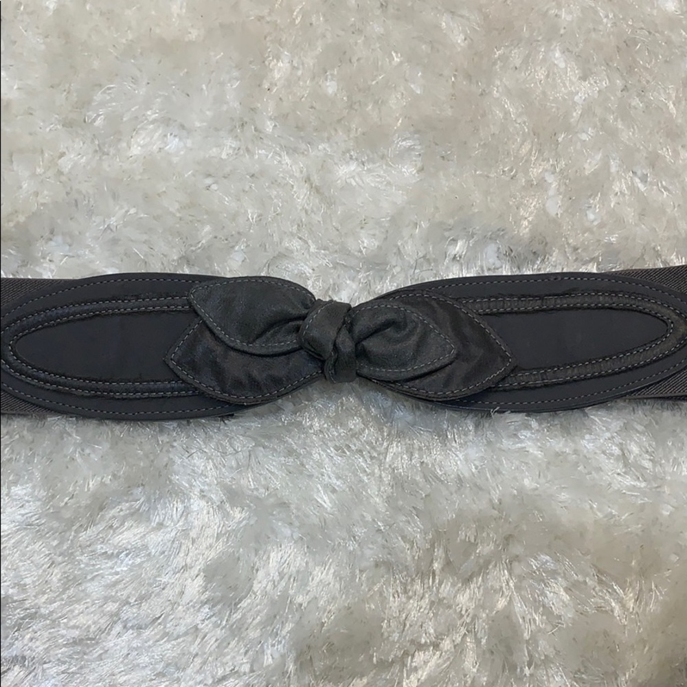 Kimchi Blue Gray Soft leather Belt w Silver Button